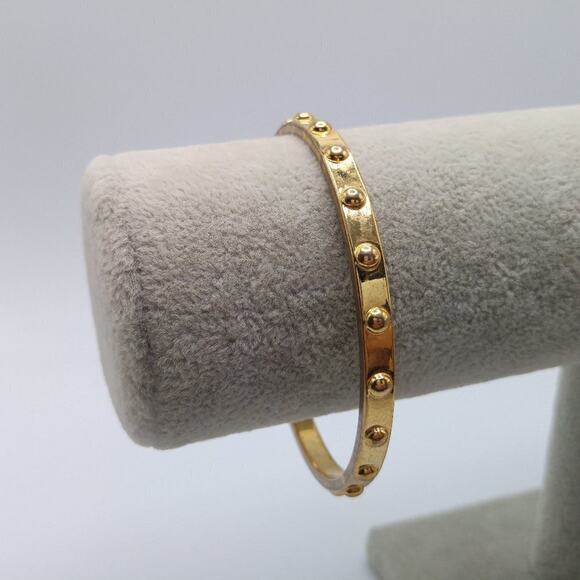 Kate Spade New York Gold Plated Knob Bangle Bracelet - Picture 1 of 6